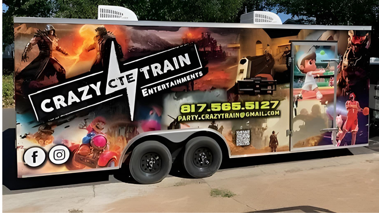 Crazy Train mobile gaming truck